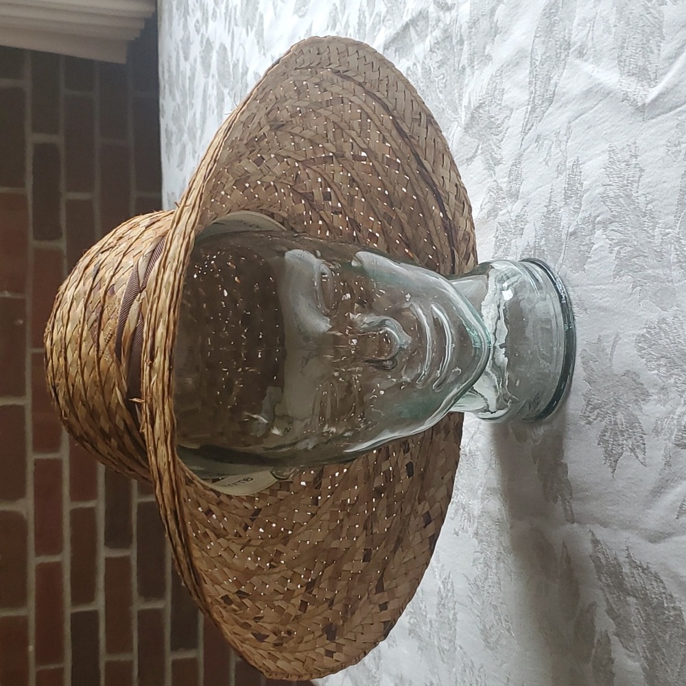 Liz Claiborne Natural Straw Wide-Brim Braided Hat